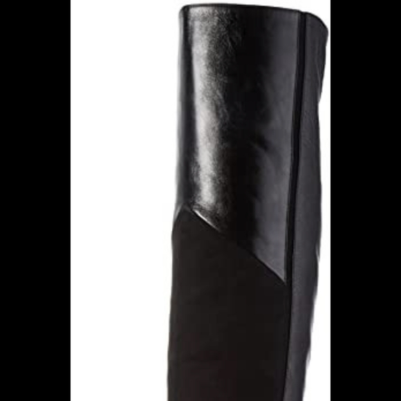 Aldo Cherell Black Leather Boots - 9 - Picture 9 of 11